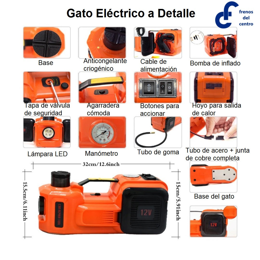 GATO ELECTRICO CON HERRAMIENTA DE REPARACION